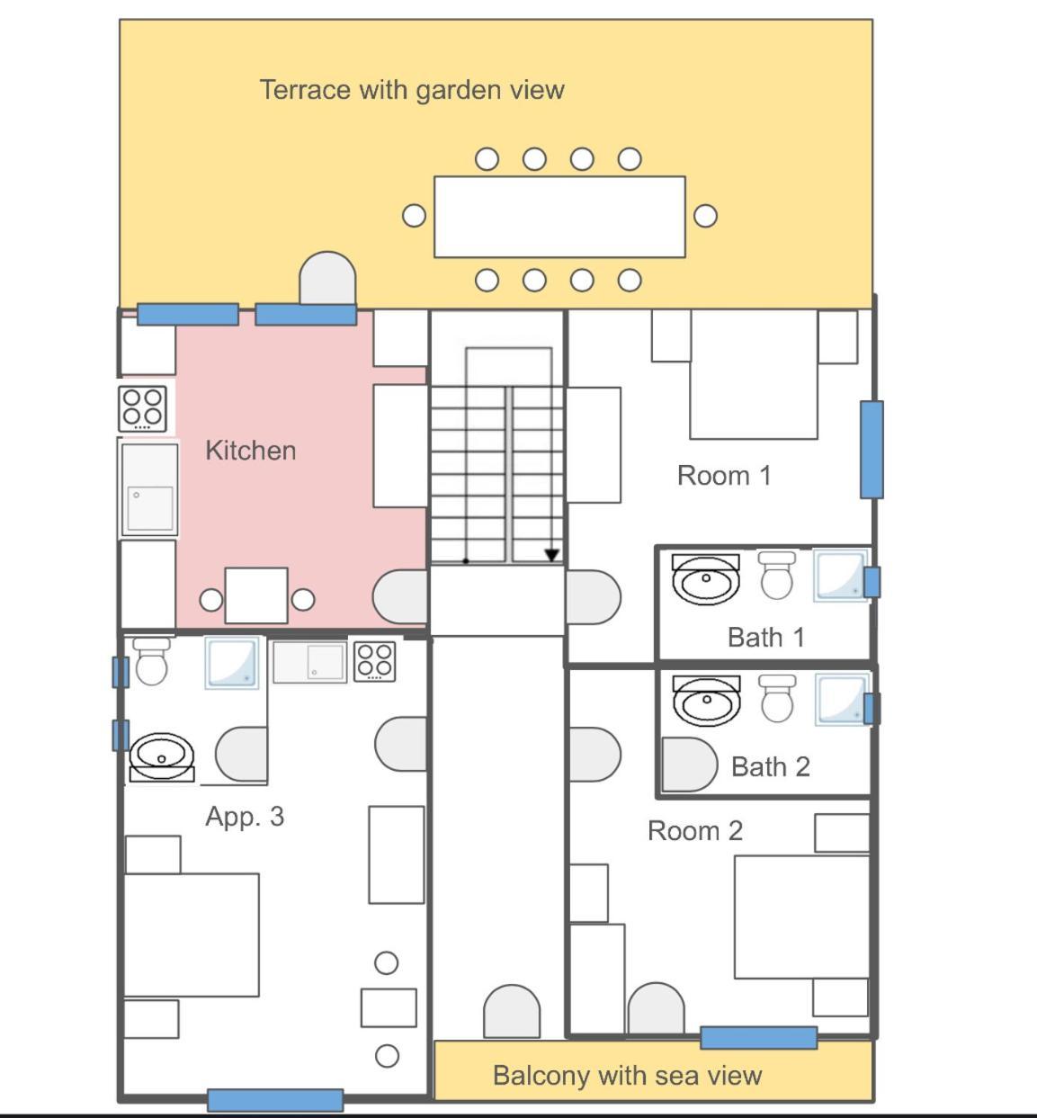 Superior Rooms Sea Side View Rab Town Luaran gambar
